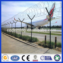 PVC Coated Welded Wire Mesh Airport Perimeter Fence